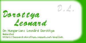 dorottya leonard business card